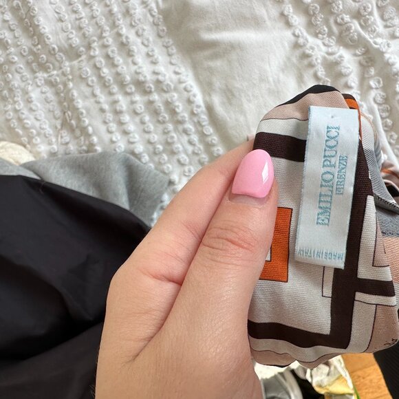 Emilio Pucci Tunic Square Neckline Allover Abstract Print 3/4 Sleeves Sz 6 - Picture 2 of 9